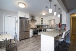 Recently updated kitchen with high end appliances and finishes